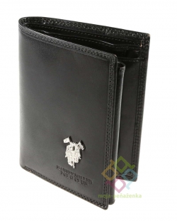 Harvey Miller pánska kožená peňaženka, čierna (3820-475)