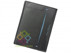 Pierre Cardin pánska kožená peňaženka, čierna-modrá (TILAK07_326)